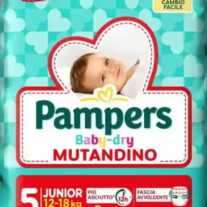 PAMPERS BABY DRY MUTANDINO JUNIOR 5 12-18 KG