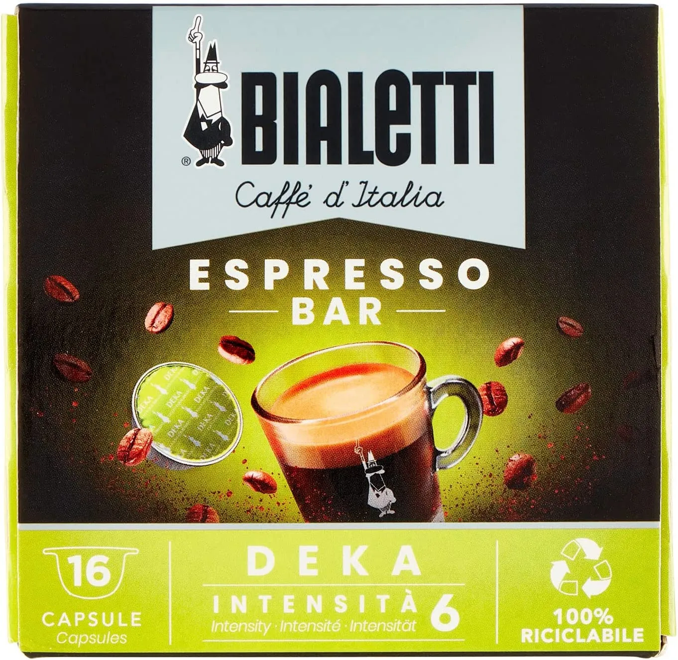 BIALETTI ESPRESSO DEK 16 CAPSULE X 7 GR