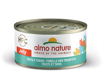 Almo nature trota e tonno jelly HFC 70g – alimento umido per gatto