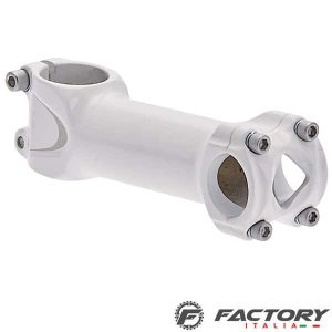 Attacco manubrio  BRN basic in alluminio bianco