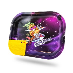 Best Buds Pineapple Express Vassoio Piccolo 14×18 cm con Grinder Card Magnetica