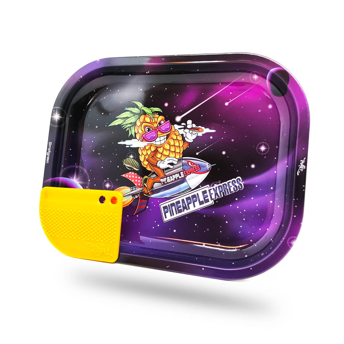 Best Buds Pineapple Express Vassoio Piccolo 14×18 cm con Grinder Card Magnetica