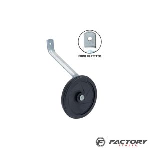 Coppia di rotelle bici bimbo 1 foro al telaio filettato 12″