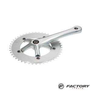 Guarnitura bici fixed 46 denti silver