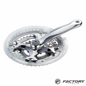 Guarnitura bici in alluminio silver 28-38-48 denti