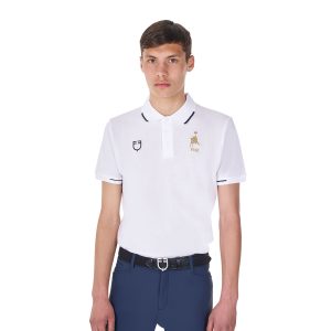 POLO UOMO DA ALLENAMENTO TRE BOTTONI EQUESTRO X FISE