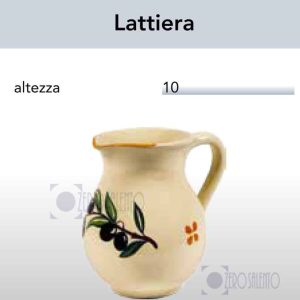 Lattiera in Terracotta Salentina – Ceramica decoro Olive