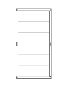 Pannello in lamiera 95x190cm – modulari voliere pappagalli