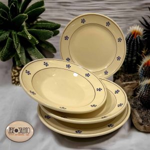 Piatto Fondo cm29 in Terracotta – Ceramica decoro Stelle