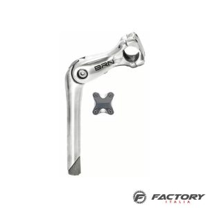Piantone manubrio 22.2 mm registrabile silver estensione100 mm