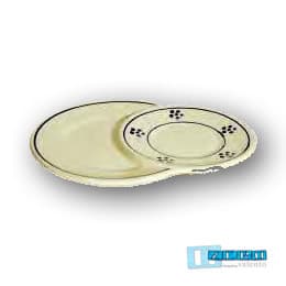 Piatto Colazione Buondì in Terracotta – Ceramica decoro Stelle Salento