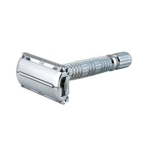 Razorock rasoio di sicurezza Quick-Change DE con apertura a farfalla