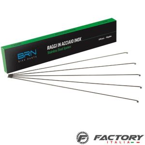 Raggi ruota bicicletta in acciaio inox misura 292 x 2 mm con nipples