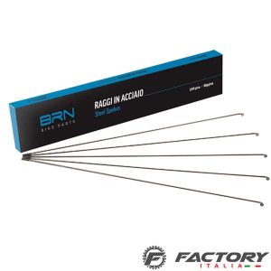 Raggi ruota bicicletta in acciaio zincati misura 275 x 2 mm con nipples