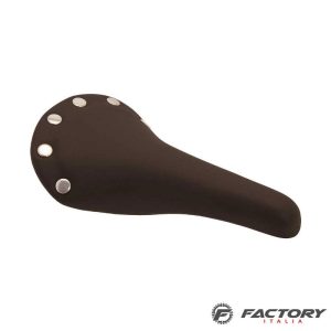 Sella bici fixed marrone con borchie