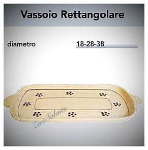 Vassoio rettangolare per antipasti in Terracotta – Ceramica decoro Stelle Salento