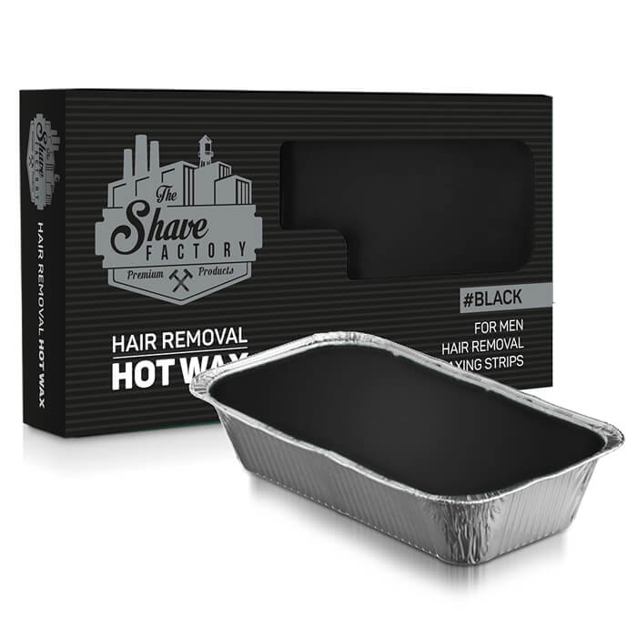 The Shave Factory cera depilatoria nera in vaschetta da 500gr