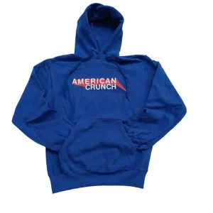 Felpa American Crunch con cappuccio – blu | TG. M