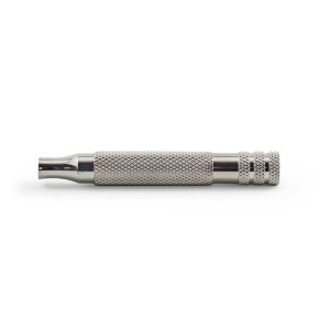 Razorock manico Bulldog in acciaio inox 316l per rasoi di sicurezza 90mm