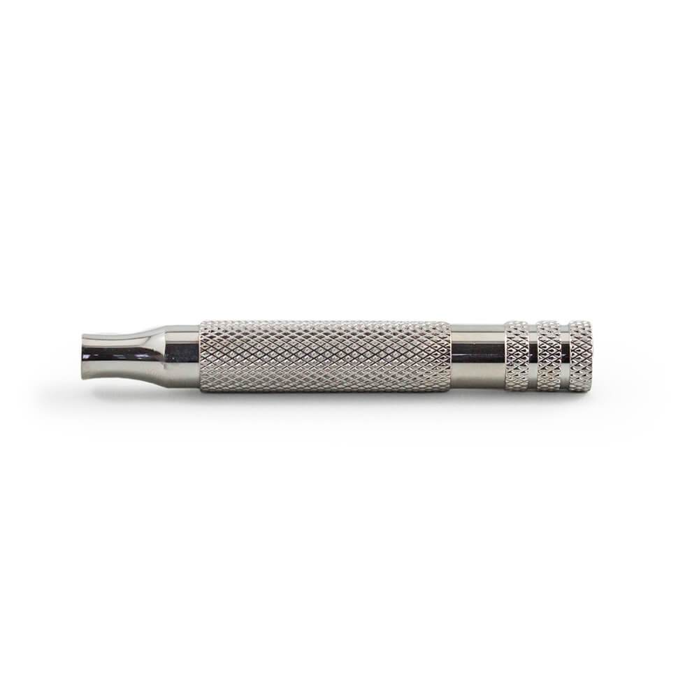 Razorock manico Bulldog in acciaio inox 316l per rasoi di sicurezza 90mm