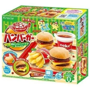 Preparato di caramelle a forma di hamburger e patatine – Popin’ Cookin’ HappyKitchen Hamburger DIY