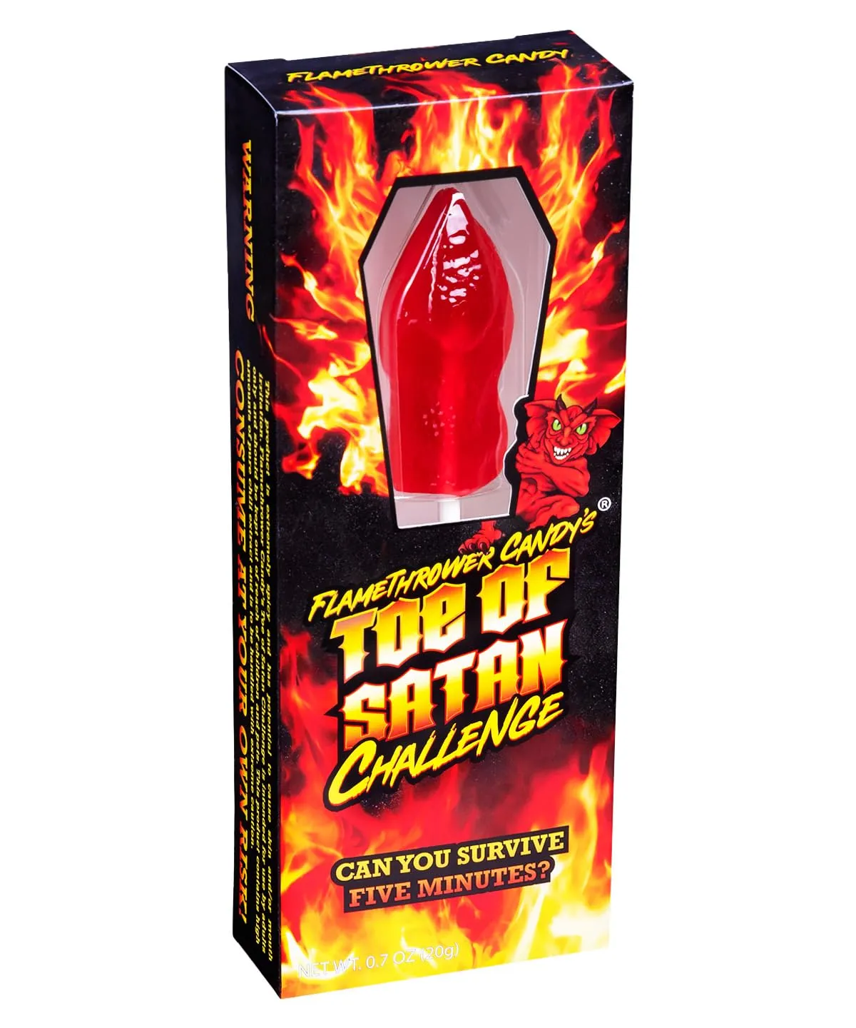 Toe of Satan Challenge, lecca lecca piccante 20g – VIETATO AI MINORI DI 16 ANNI